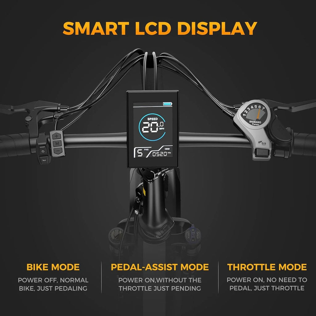 750W 20 x4.0 Fat Tire Foldable Electric Bike Q3927