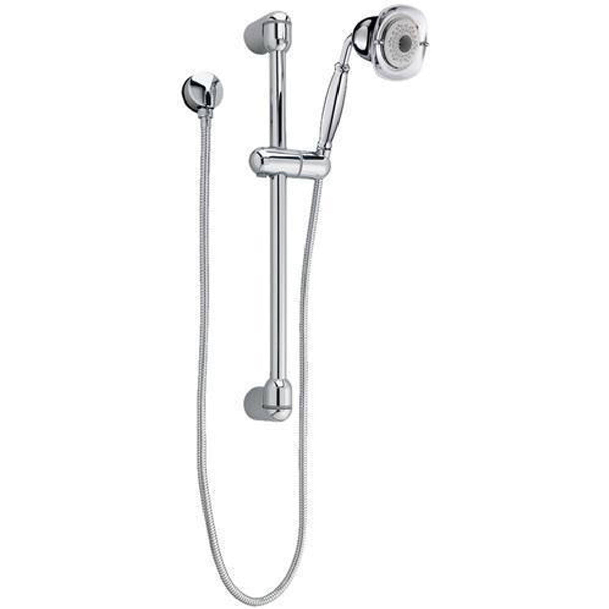 Square Water Saving Shower System Kit - Polished Chrome Z739355