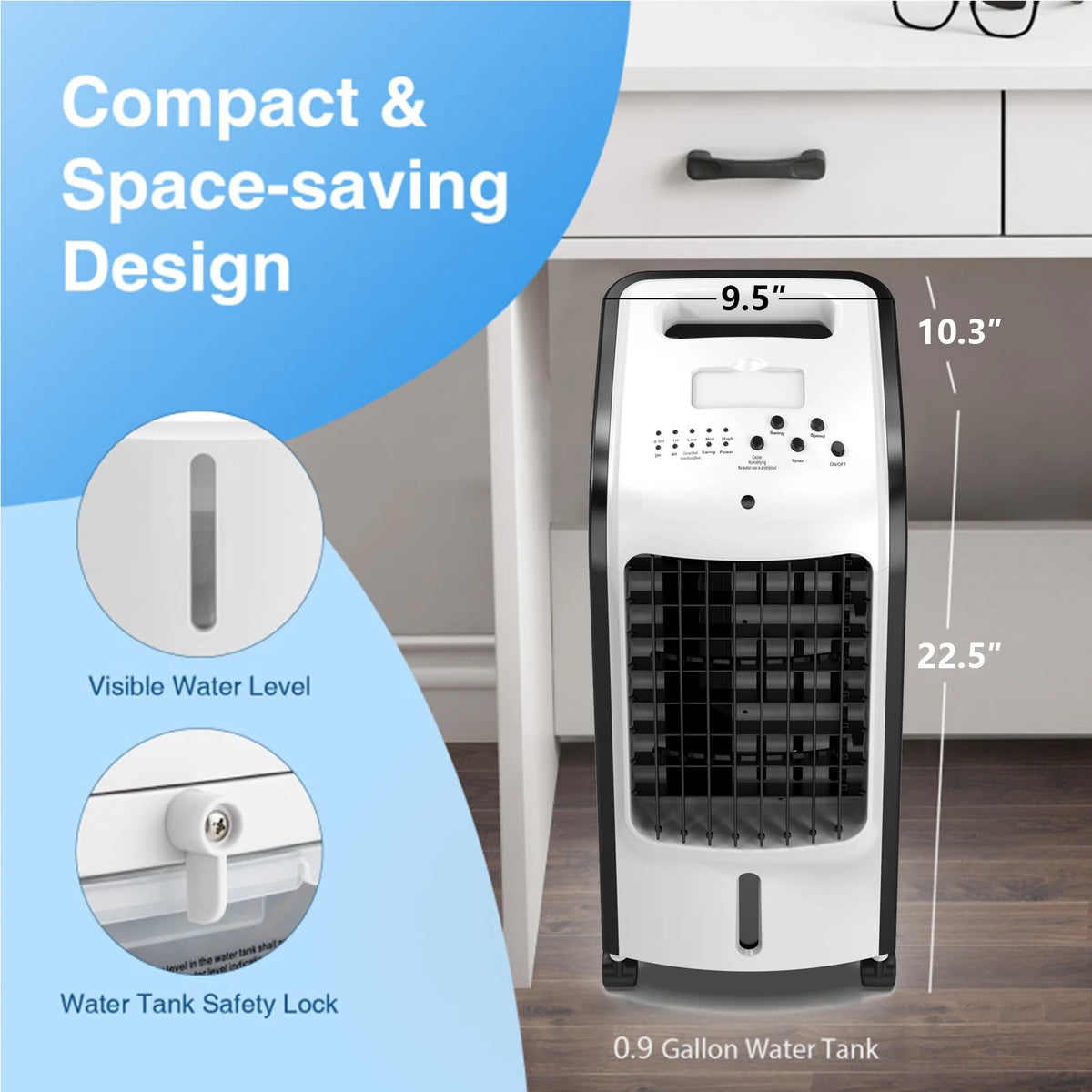 Portable Evaporative Air Cooler with Remote Control A97206