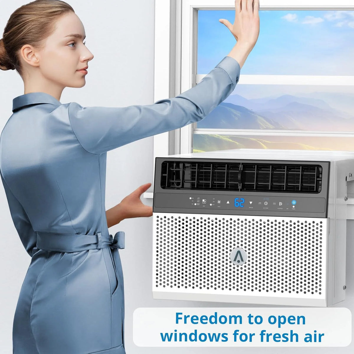 8000 BTU Window Air Conditioner with Remote Control Q522