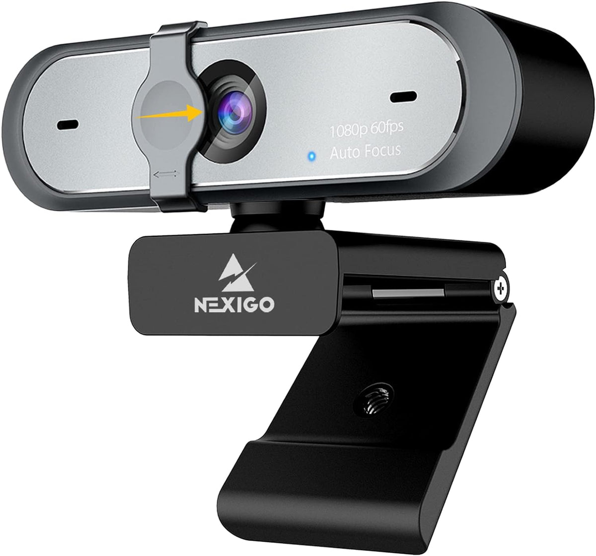 1080P 60FPS Autofocus Webcam with Dual Microphone & Cover, Pack of 2 D33372