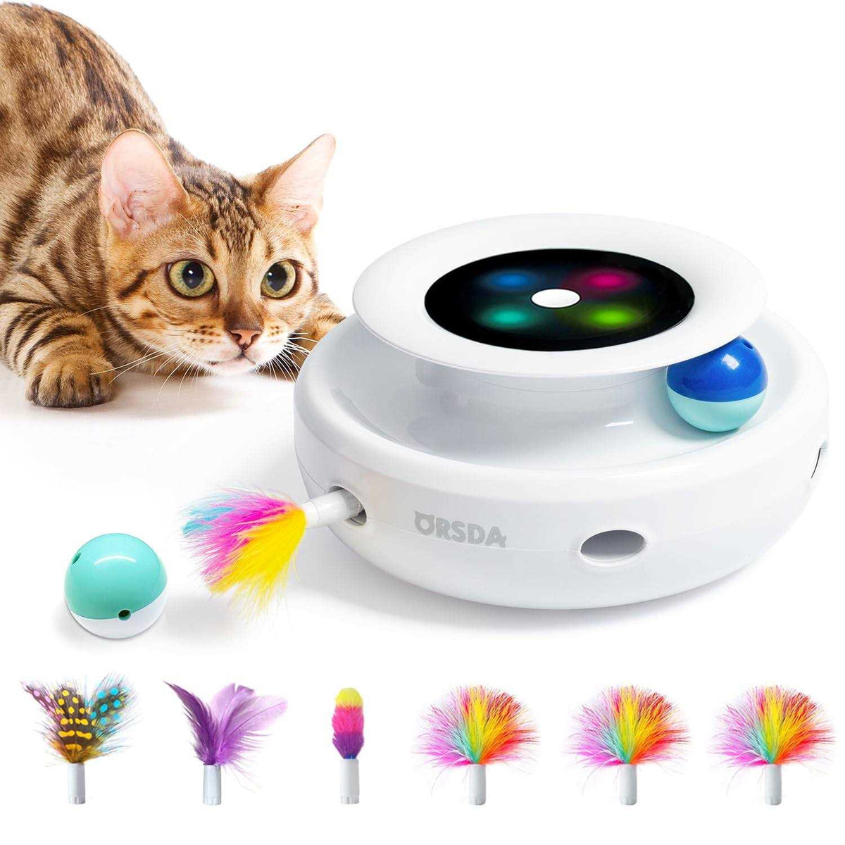 2-in-1 Interactive Cat Toy Balls I367260