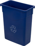 15 Gallon Blue Recycle Trash Cans, 4 Cans C371364