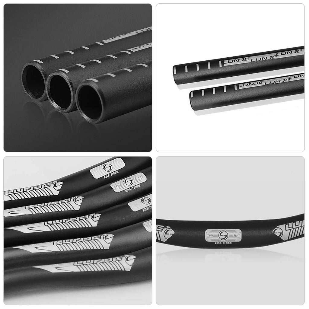 31.8x720mm Aluminium Alloy MTB Extra Long Handlebar Riser Bar K800