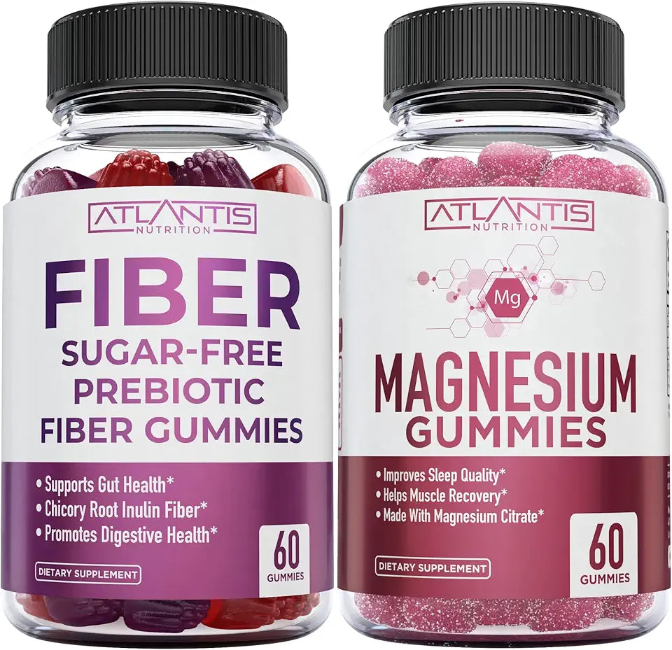 Sugar Free Prebiotic Fiber Gummies + Magnesium Citrate Gummies Q585996