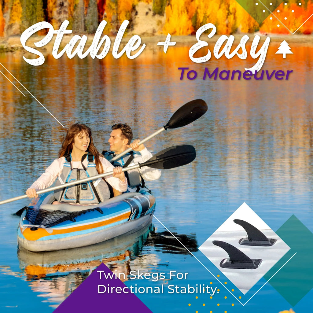2-Person Inflatable Kayak with Oars and Pump M630