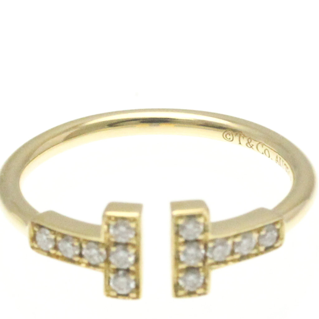 Tiffany T Wire Ring Yellow Gold (18K) Diamond Band Ring N375