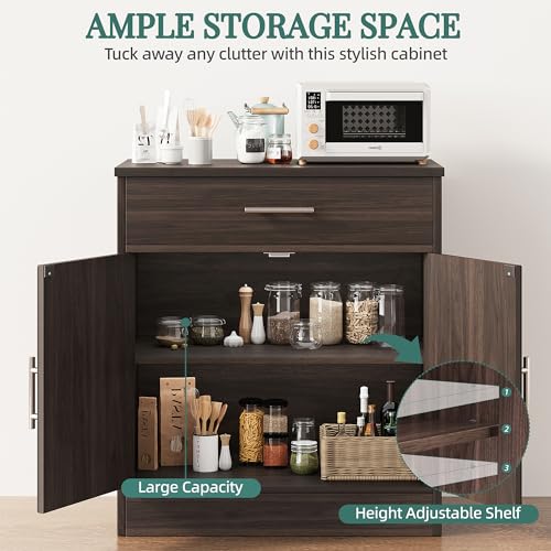 Kitchen Buffet Cabinet with Adjustable Shelf D686654