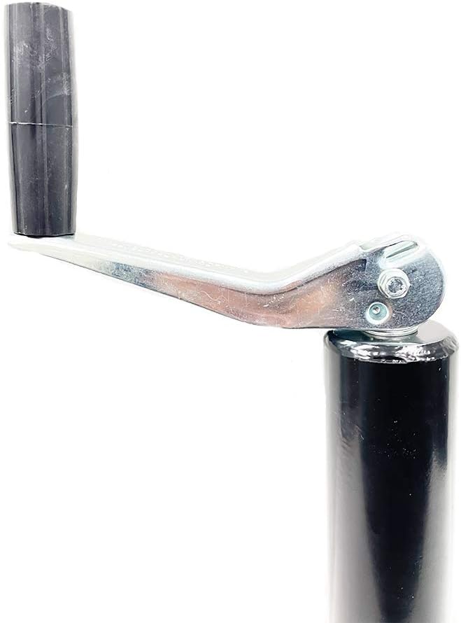 5,000 lbs A-Frame Trailer Jack with Zinc Round Tube Foot Plate Pack of 2 I53050
