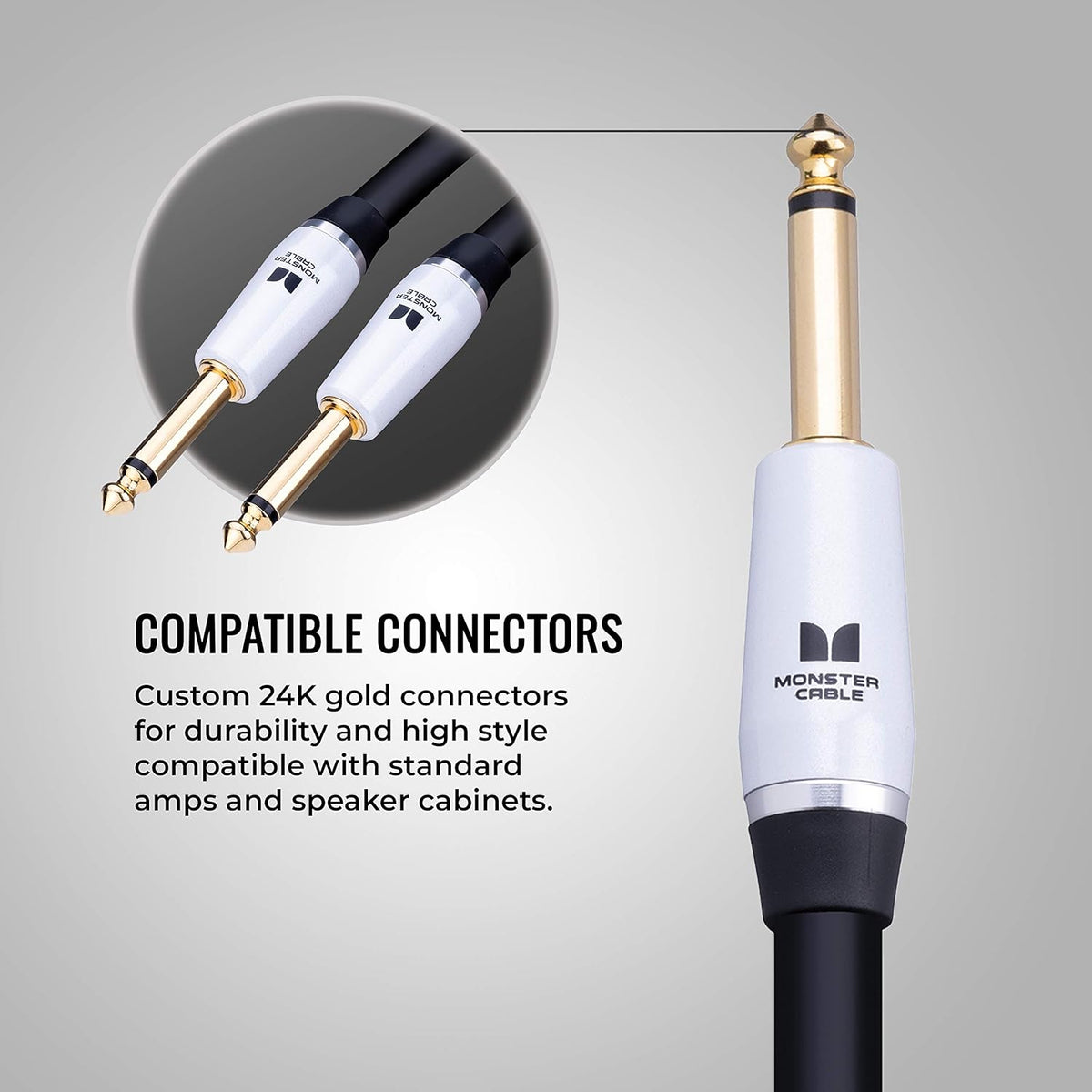 Speaker Cable 6 ft Straight 1/4 Plugs V1055