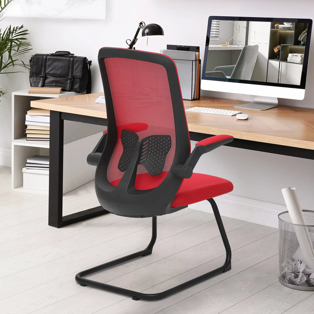 Red Mesh Office Chair with Lumbar Support G536434