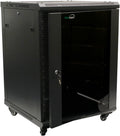 15U Wall Mount Server Data Cabinet with Casters F409