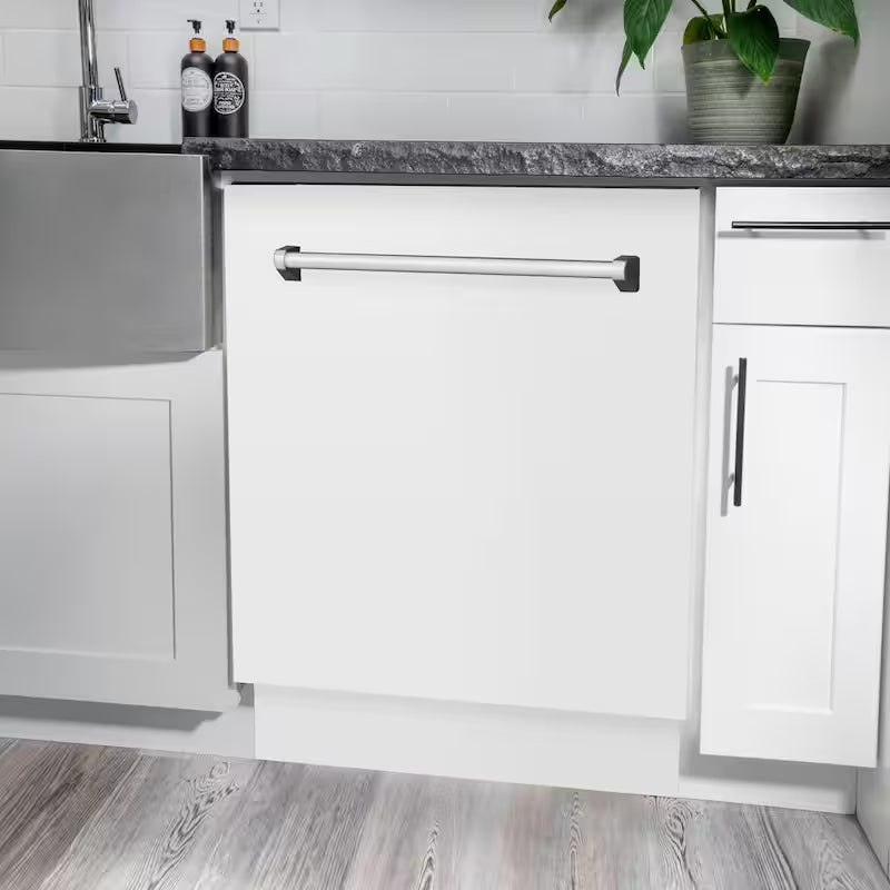 24 in. Tall Tub Dishwasher with 3rd Rack in White Matte Q6887