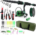 Carbon Fiber Telescopic Fishing Rod and Reel Combo Kit I83790