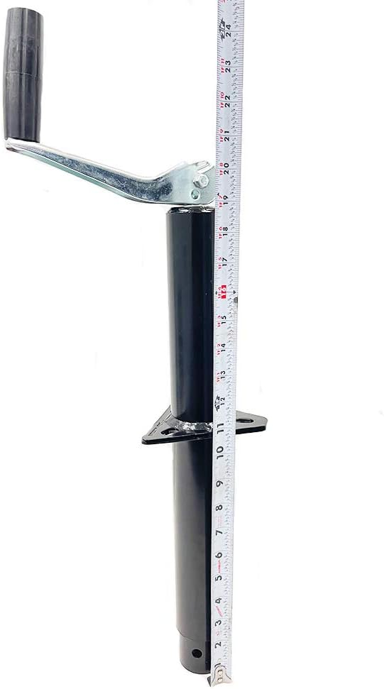 5,000 lbs A-Frame Trailer Jack with Zinc Round Tube Foot Plate Pack of 2 I53050