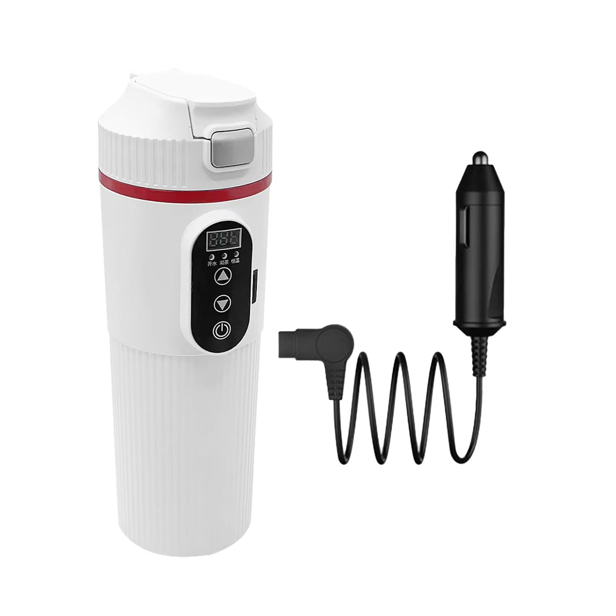 12V 24V Car Electric Water Kettle Tea Coffee Kettle DC Powered Fast Heating 22x7cm Water Boiler Heater Portable O150844