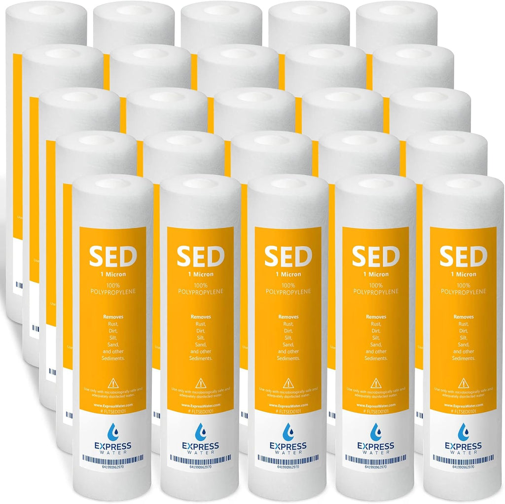 50 Pack 1 Micron 10 inch Sediment Water Filter Replacement J27847