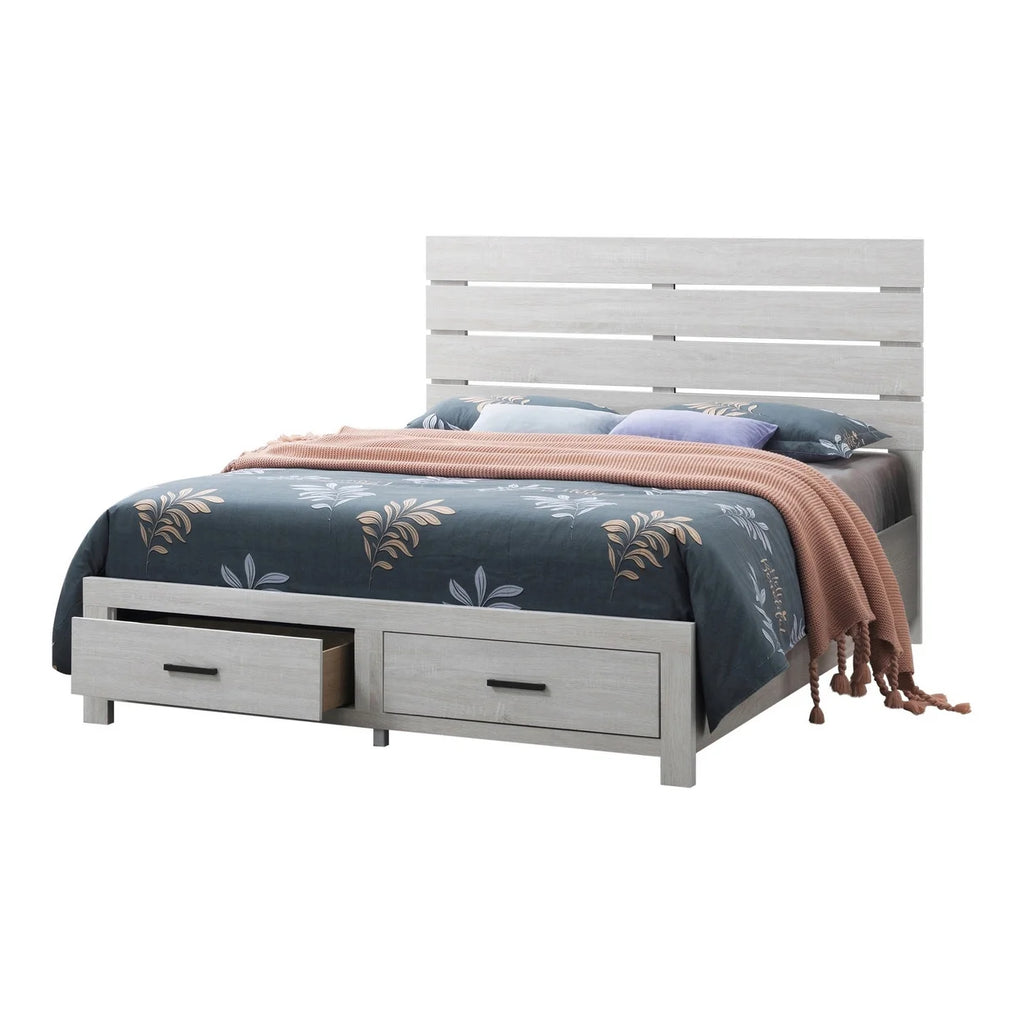 Wood King Storage Bed with 2 Drawers N246134