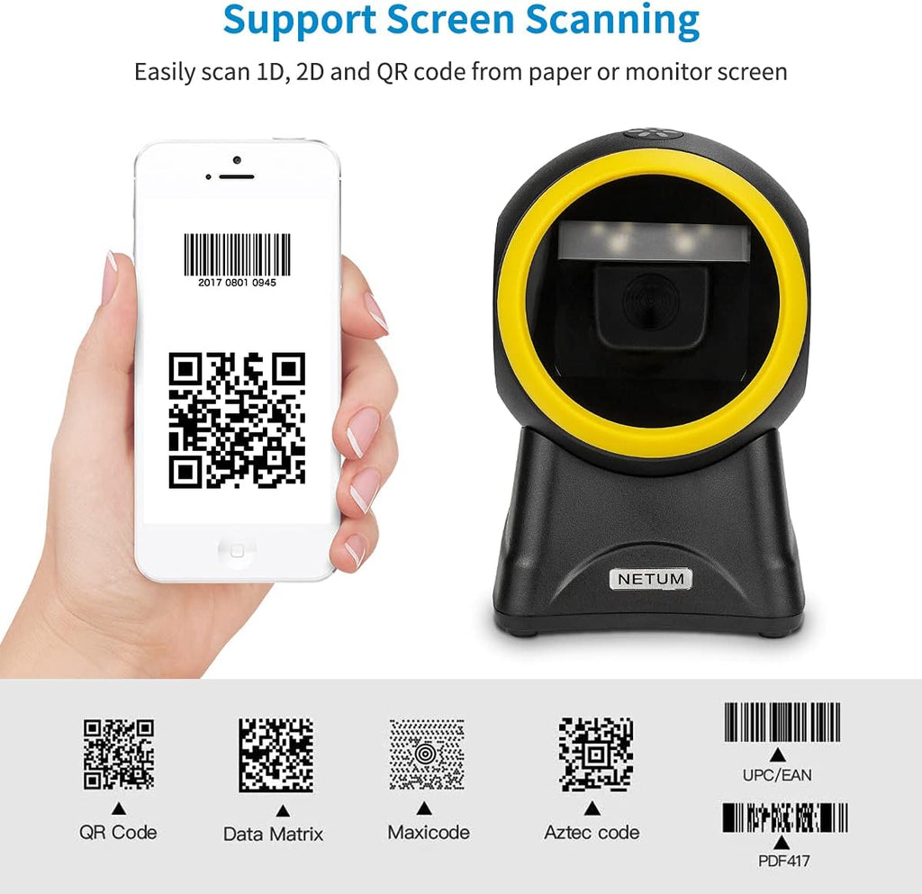 2D Desktop Barcode Scanner, Pack of 2 J510740
