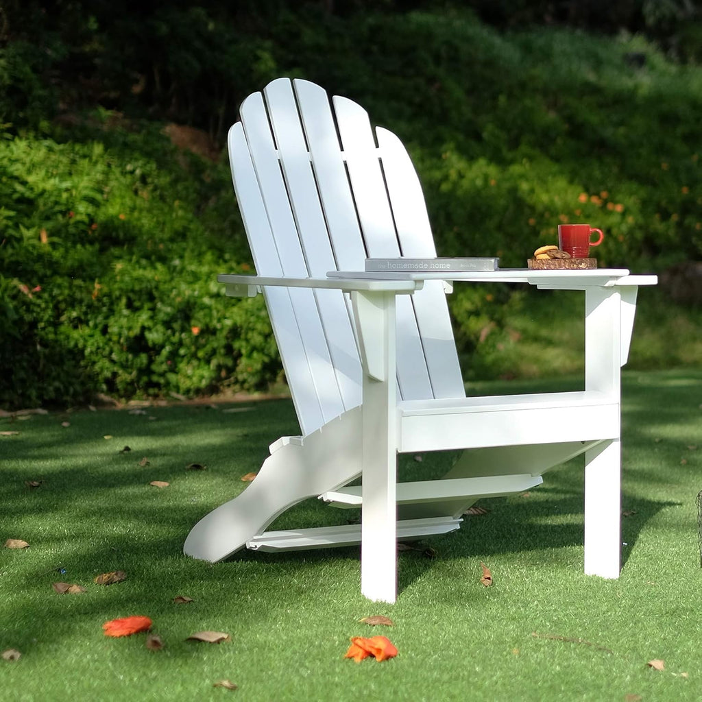Yellow Adirondack Chair with Tray Table Z293509