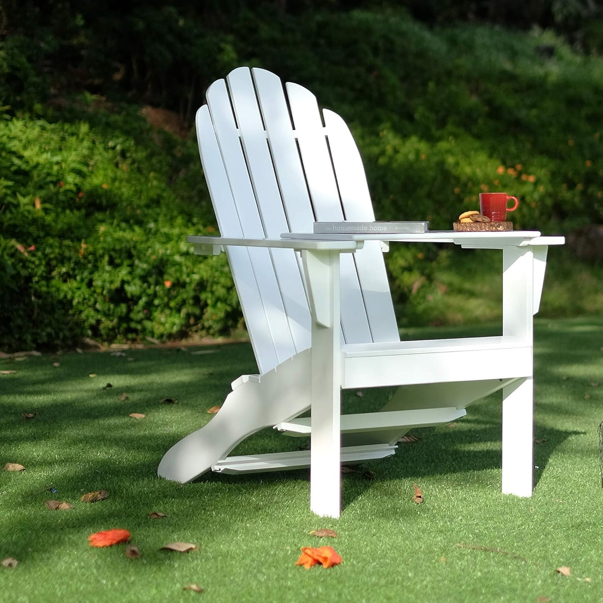 Yellow Adirondack Chair with Tray Table Z293509