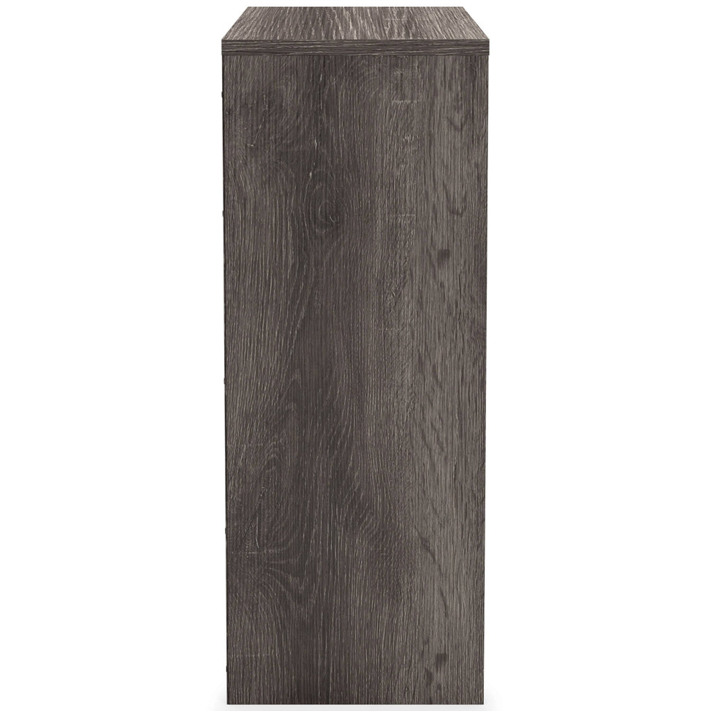 Small Bookcase with 1 Adjustable Shelf, Taupe Brown D10008