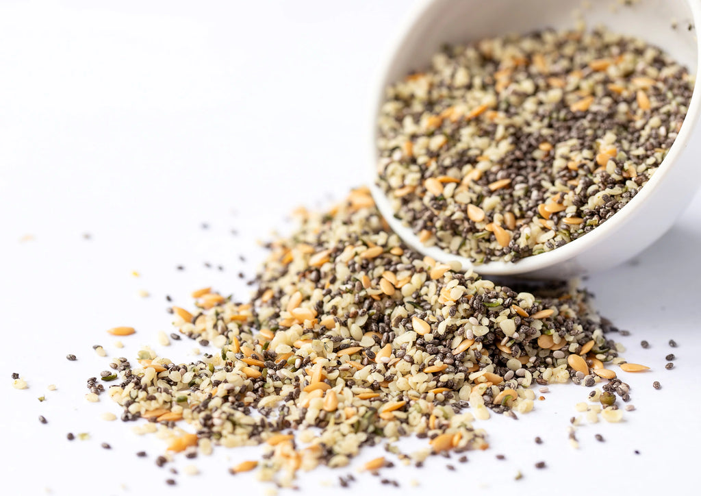 Organic Chia Flax and Hemp Seeds Mix 5 Pounds Non-GMO D637416