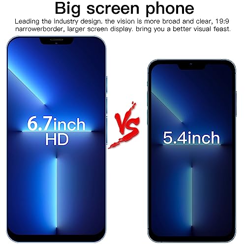 6.7 Inch Unlocked Android Phone 2GB RAM+16GB ROM Dual Sim U998