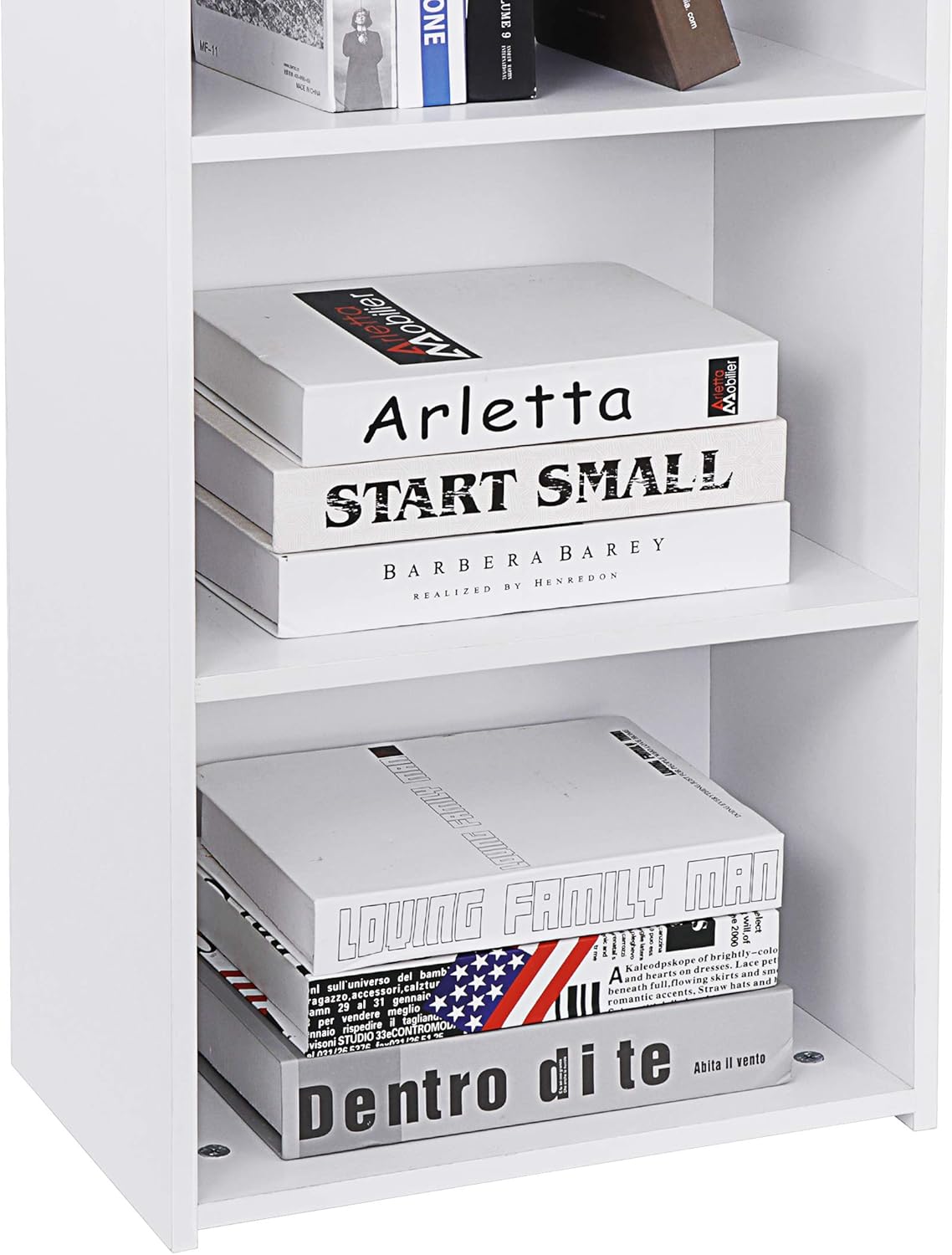 White 5-Tier Wood Bookcase R81446