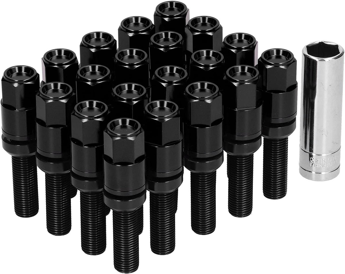 21pcs 42mm Extended Lug Bolt Kit M14x1.5 Ball Seat D191