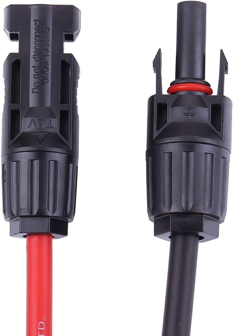 50 Feet 10AWG Solar Extension Cable with Female and Male Connector Q480