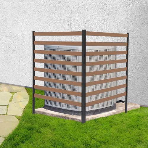 Brown 2 Panels 39"W x 51"H Privacy Screens Fence Panel Q24193