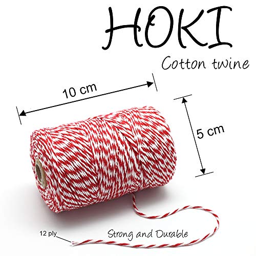 Cotton Bakers Twine Red & White 100M G549