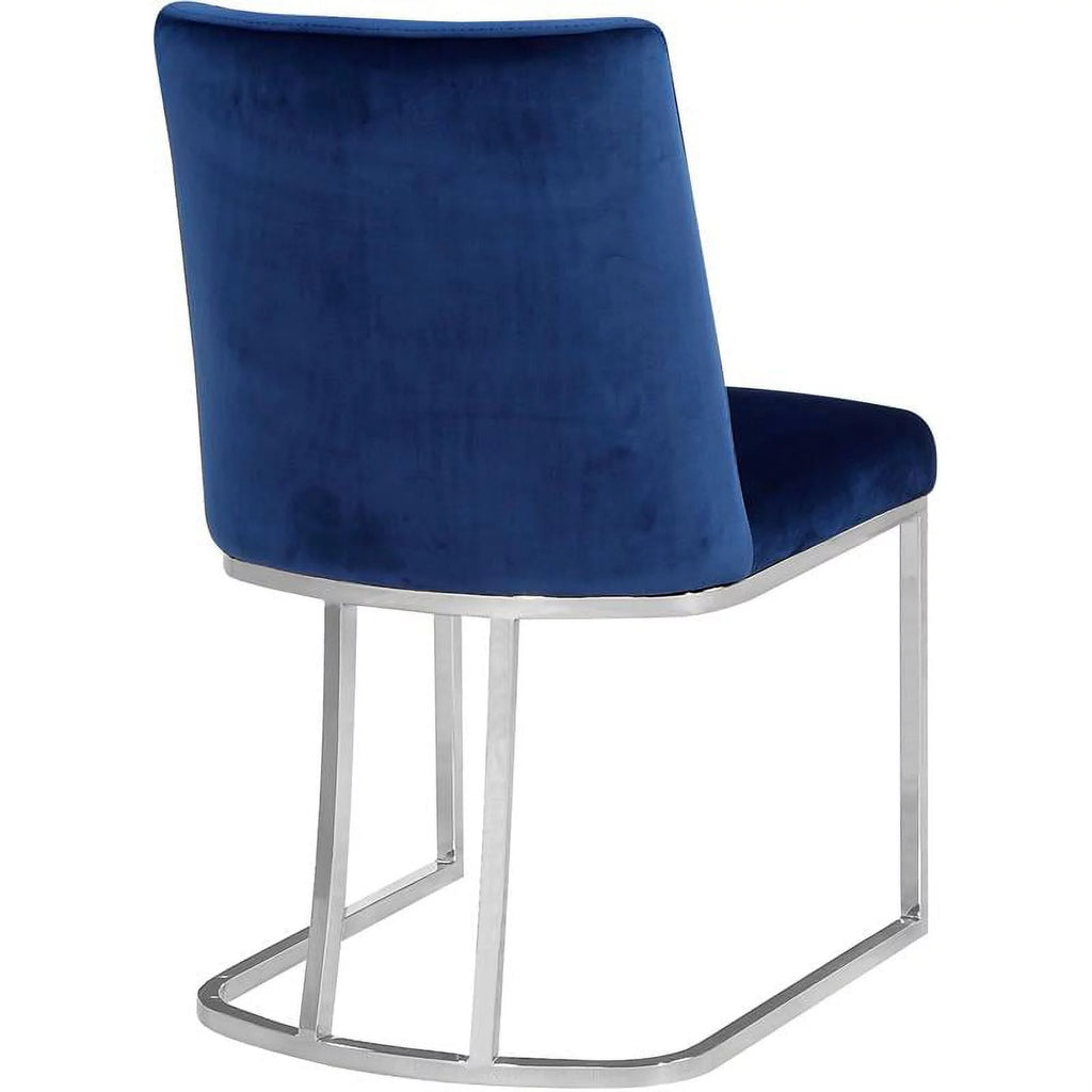 Navy Velvet Dining Chair Set of 2 A836880