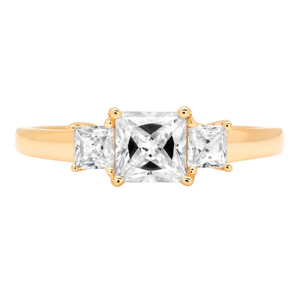 14k Yellow Gold Three-Stone Ring R8312