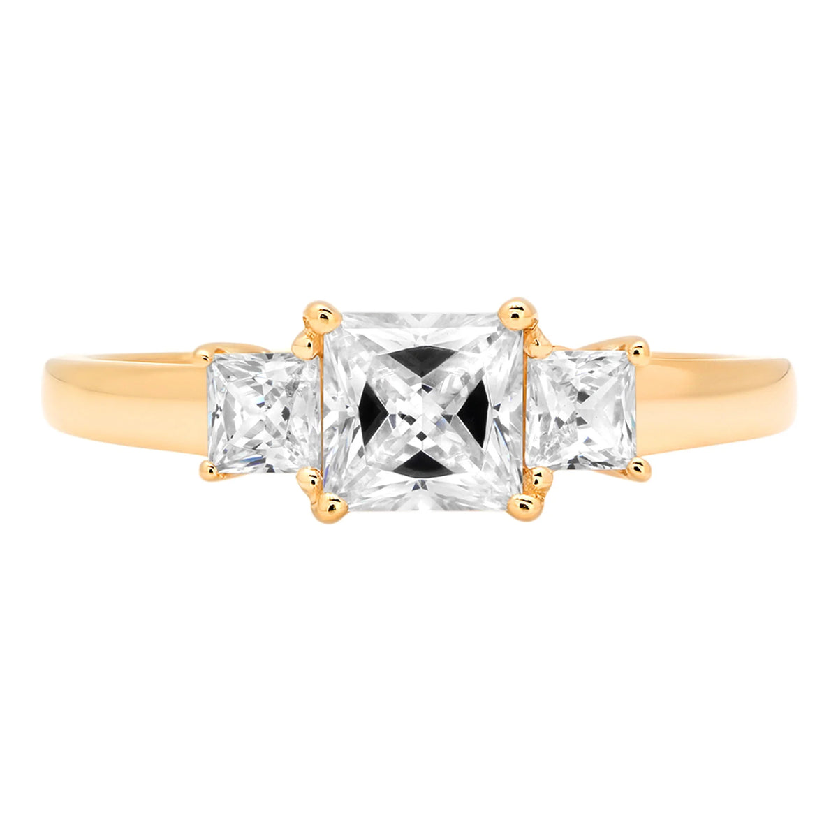 14k Yellow Gold Three-Stone Ring R8312