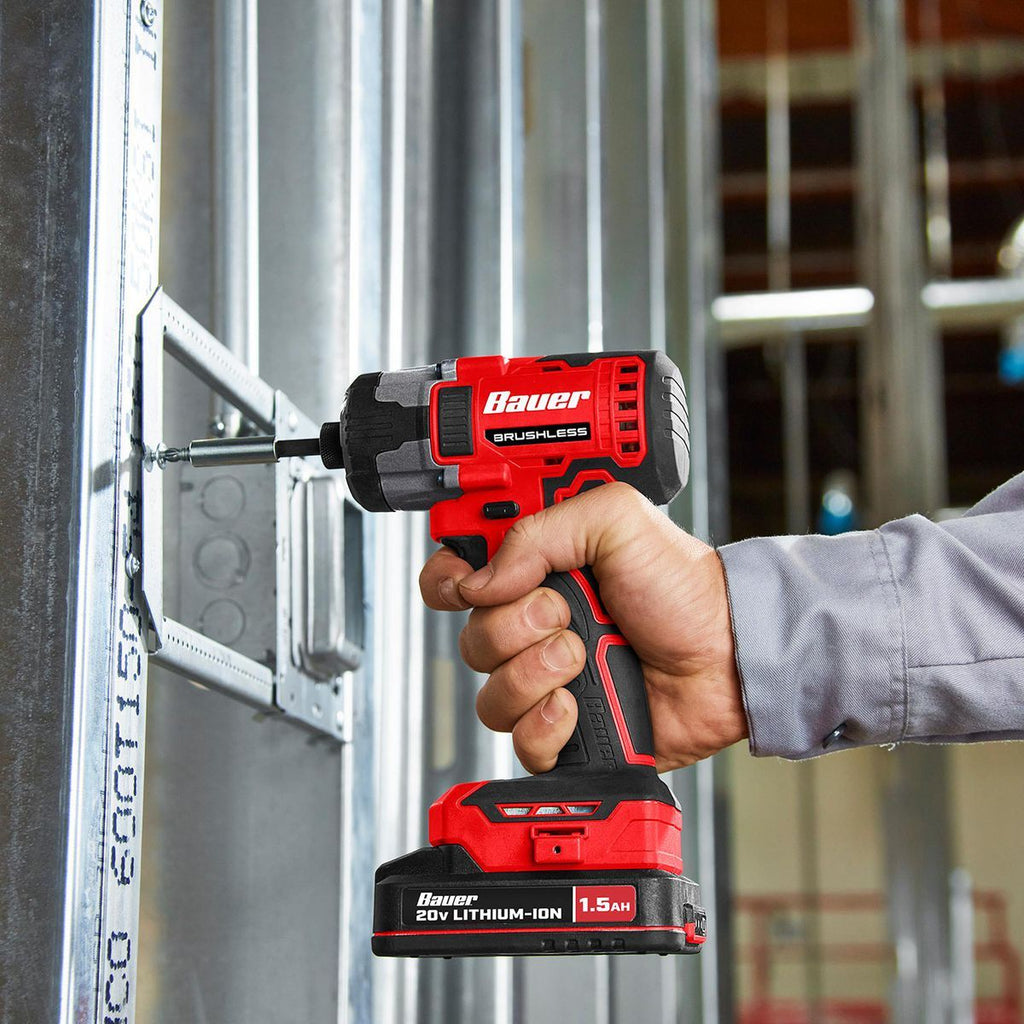 20V Brushless Cordless 1/4 in. Hex 3-Speed Impact Driver U1833