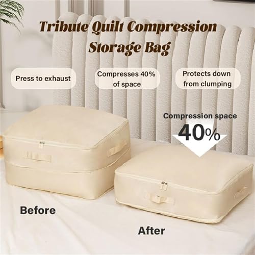 Gray Large Self Compression Storage Bag X341