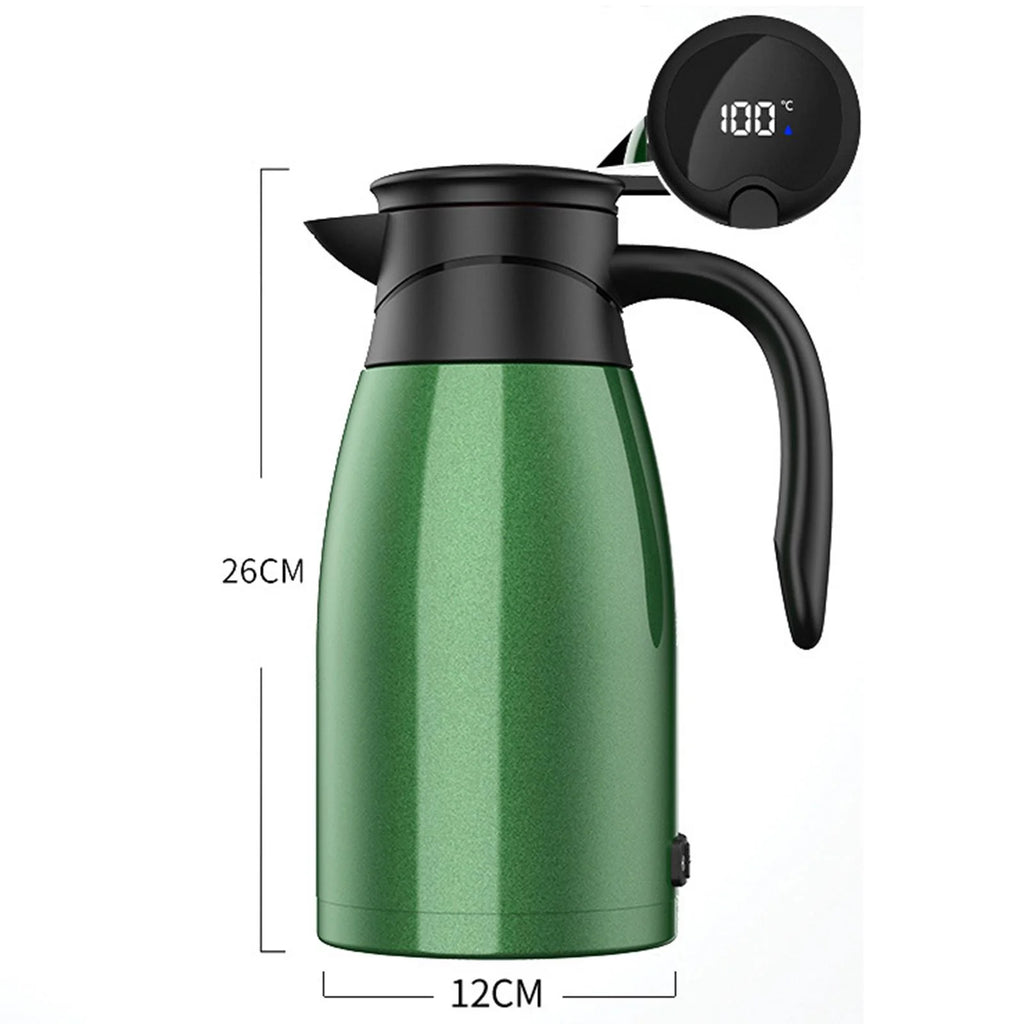 Green 12V Portable Car Kettle Q871918