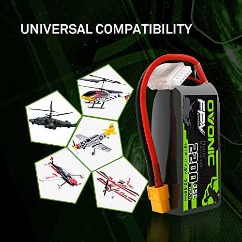 4s 2200mAh 14.8V Lipo Battery with XT60 Connector G600656