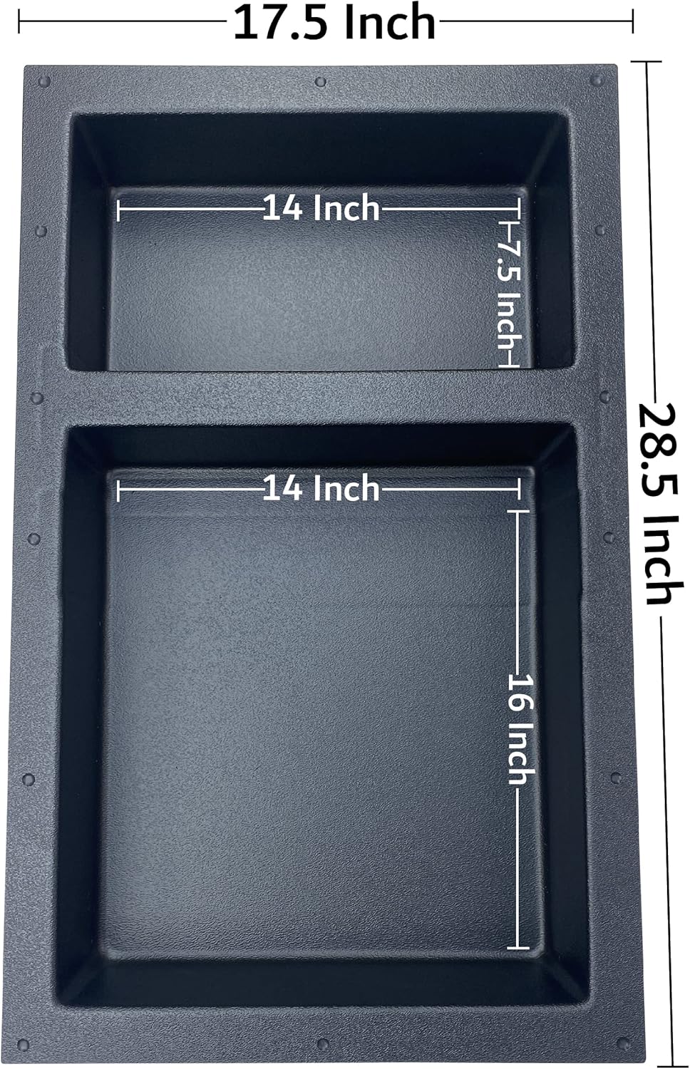 Black Matte Shower Niche Tile Template V347522
