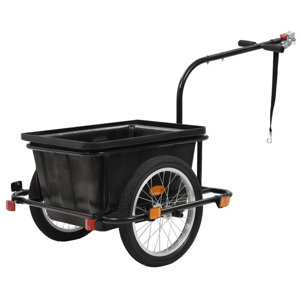 Bike Cargo Trailer Black 13.2 gal O116