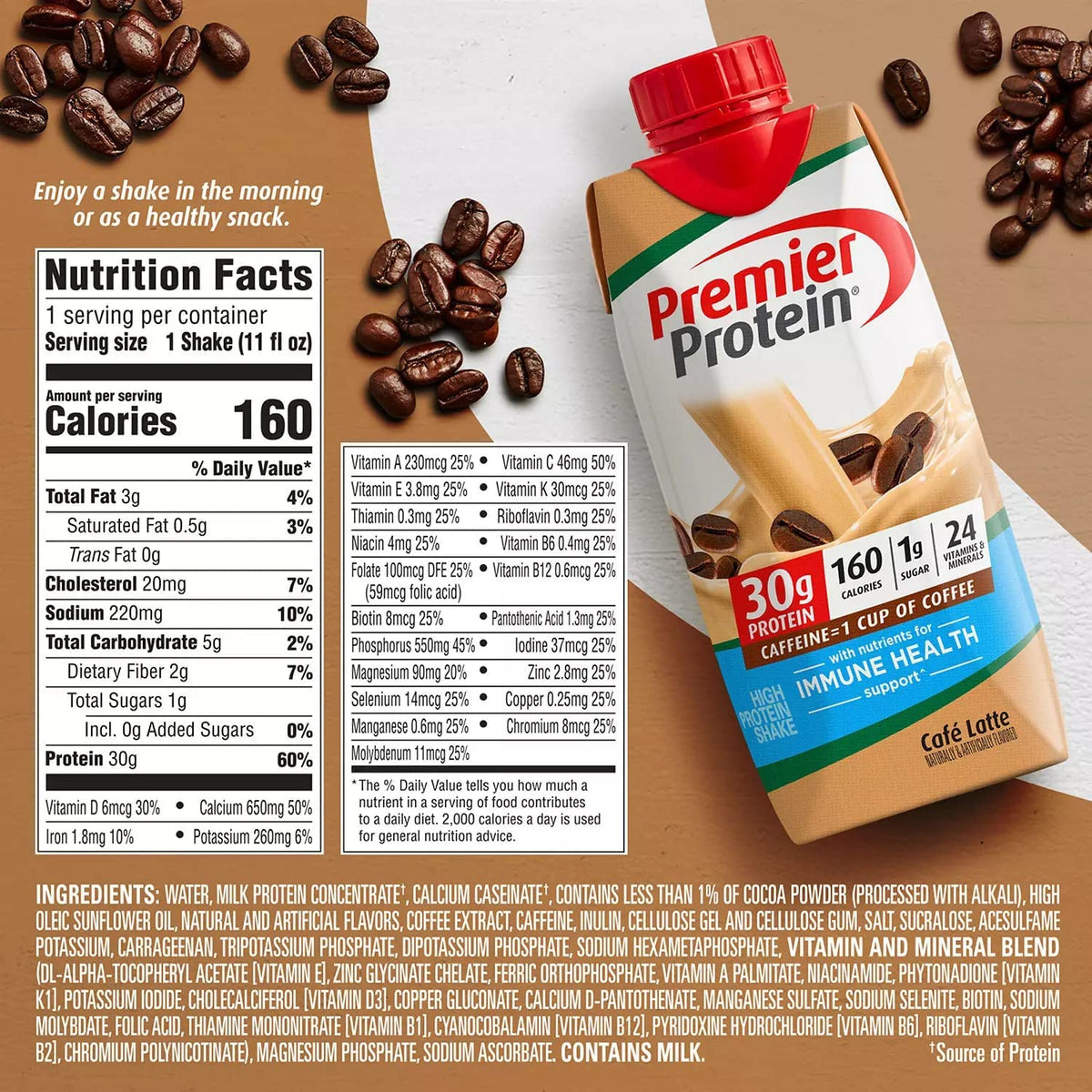 11 Fl. Oz Protein Shakes Variety Sampler Pack, 12 Pack W189