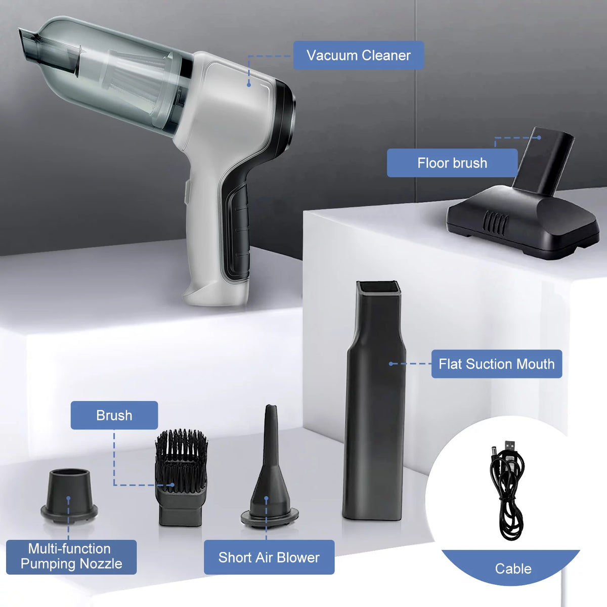 3 in 1 Cordless Handheld Mini Vacuum Cleaner G11242