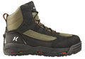 Olive/Black Wading Boots with Felt Soles B7196