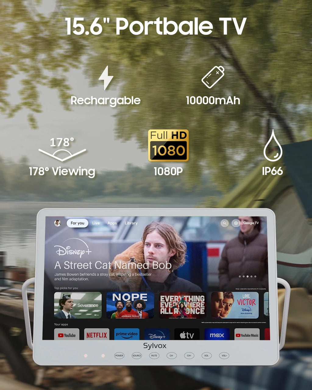 15.6'' IP66 Waterproof 1080P Portable Smart TV Z93286