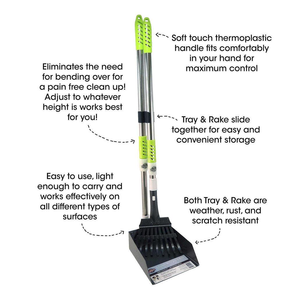 Telescoping Metal Tray & Rake U58224