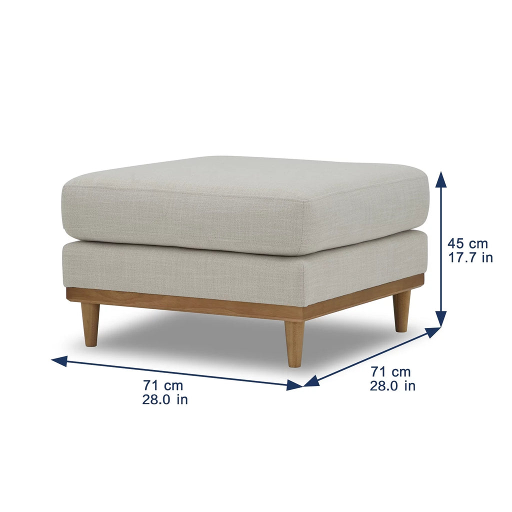 Square Wood Frame Ottoman T98044