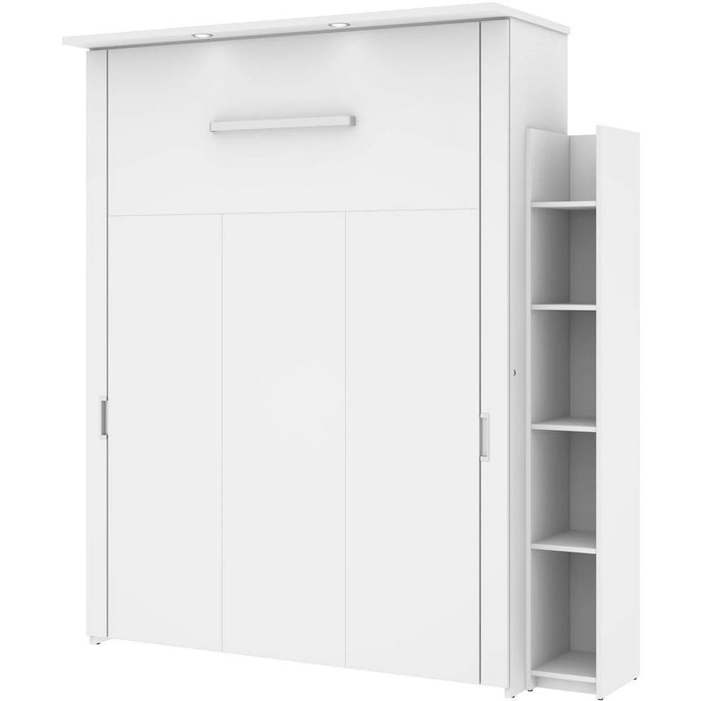 Queen Murphy Bed and Storage Unit in White Q64057