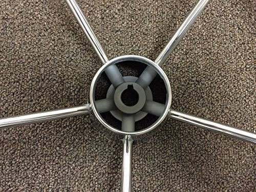 SS304 Five Spoke Steering Wheel with Teak Cap W82389